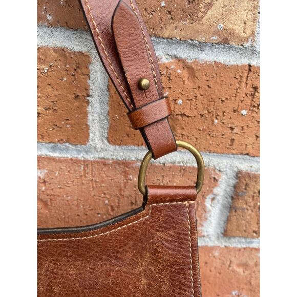 Sundance Wandering Way Small Shoulder Bag Leather & Suede Brown With Hook Latch - Picture 4 of 16